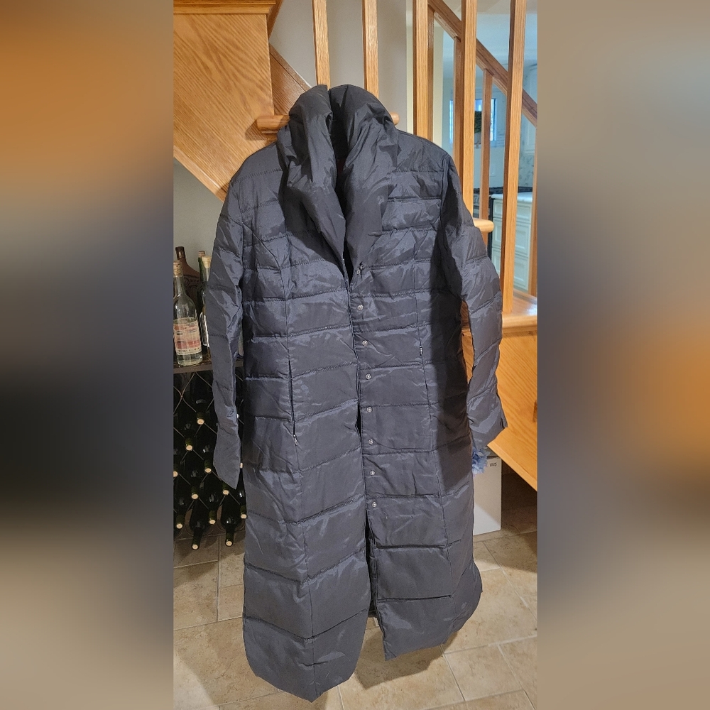 Esprit Black Long Puffer Coat- Large